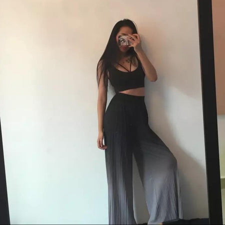 Gradient Pleated Pants - Alamode By Akanksha