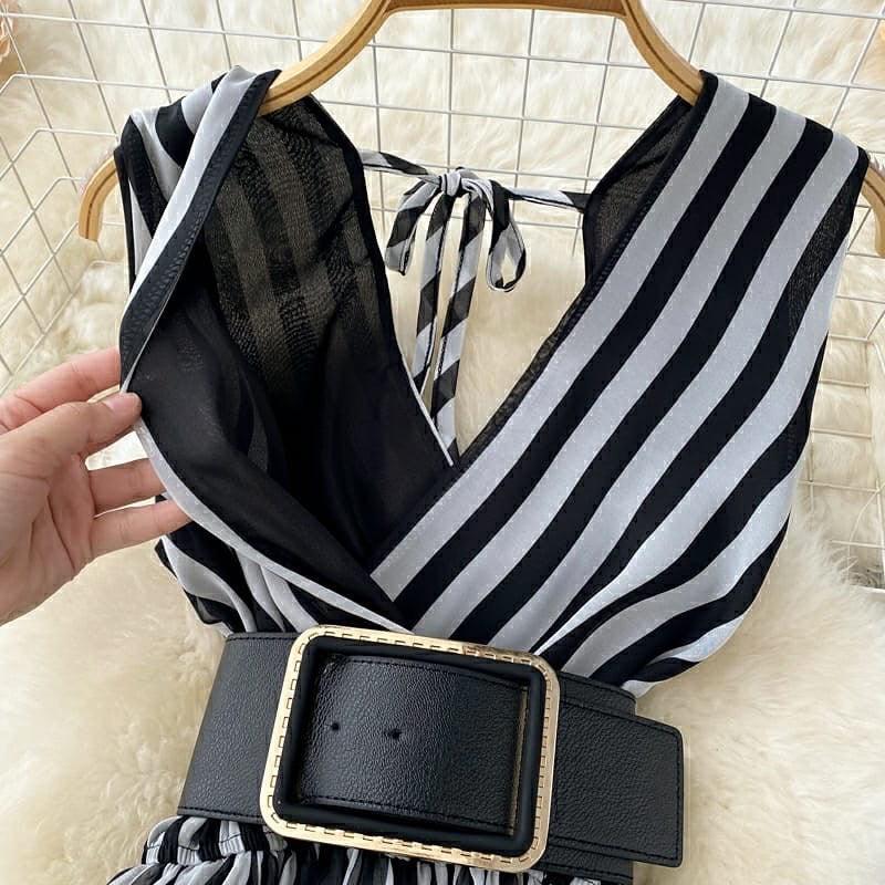 Becca Belted Jumpsuit - Alamode By Akanksha