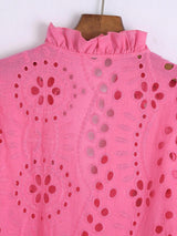 Marianna Premium Eyelet Blouse - Alamode By Akanksha