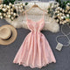 Harry Eyelet Dress - Alamode By Akanksha