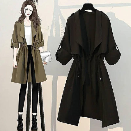 Black - Stevia Trenchcoat