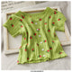 Cherry Buttoned Crop Top - Alamode By Akanksha