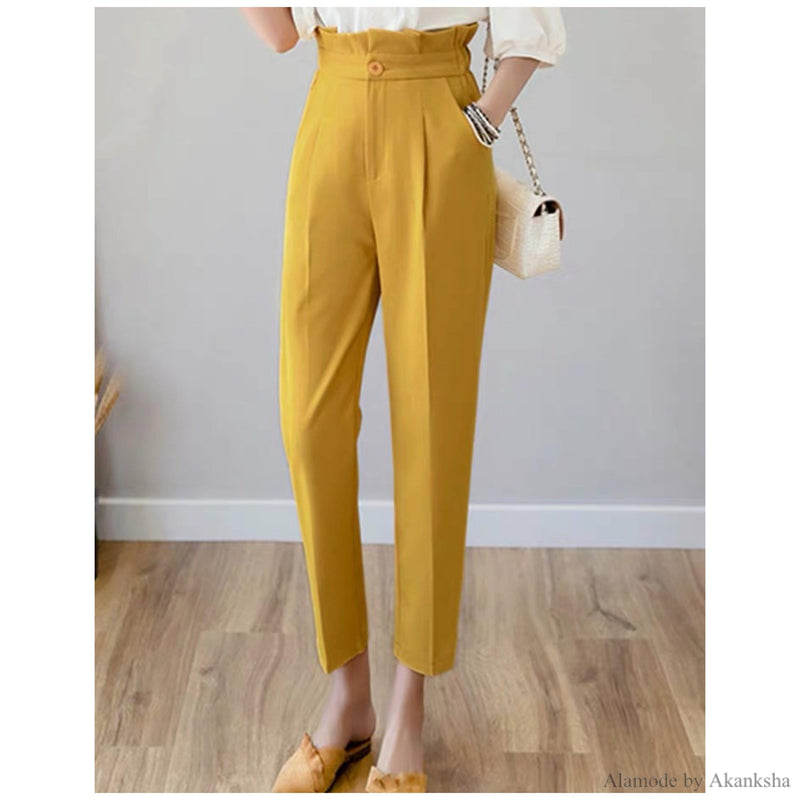 Terry Ruffled Pants - Alamode By Akanksha