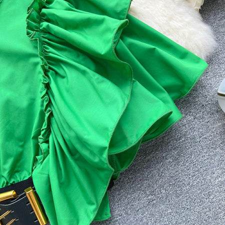 Porto Belted Blouse - Alamode By Akanksha