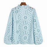 Marianna Premium Eyelet Blouse - Alamode By Akanksha