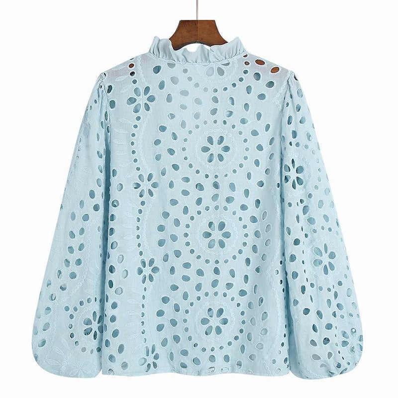 Marianna Premium Eyelet Blouse - Alamode By Akanksha