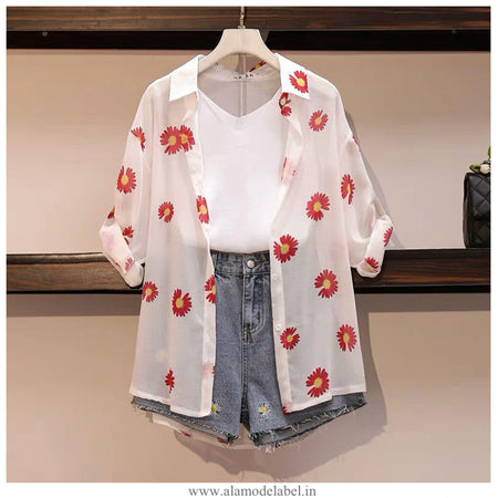 Red - Sunflower 3 Piece Set