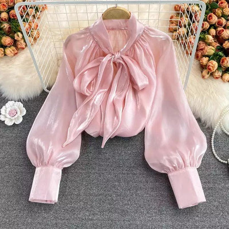 Pink - Zia Organza Blouse