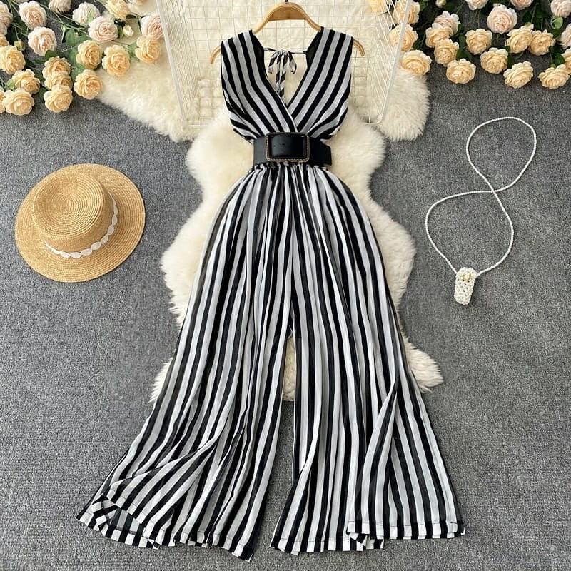 Becca Belted Jumpsuit - Alamode By Akanksha
