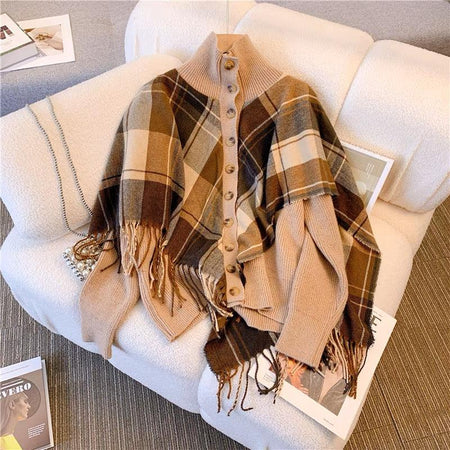 Brown - Denise Fringed Sweaters