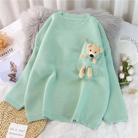 Green - Lisbon Teddy Sweaters