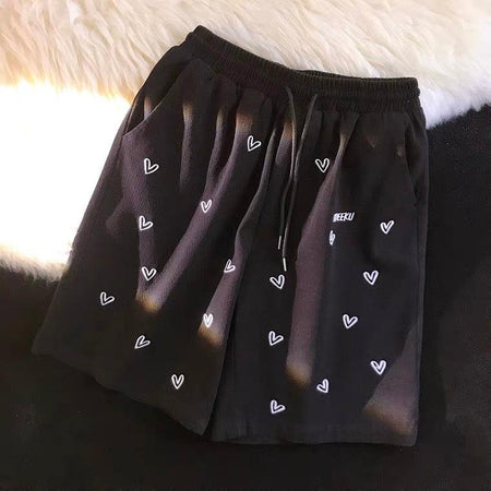 Black - Solia Heart Shorts