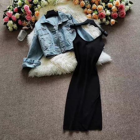 Trevor Set of Dress with Jacket - Alamode By Akanksha