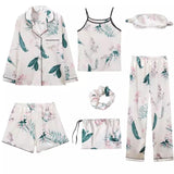 7 Pc Nightset -Satin Silk - Alamode By Akanksha