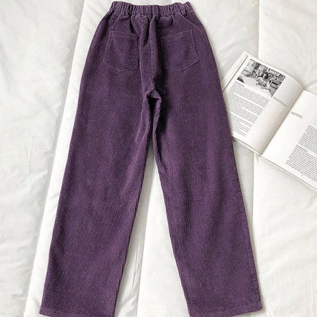 Purple - Coco Corduroy Pants