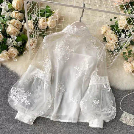 White - Myra luxury blouse