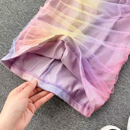 Holographic Tulle Dress - Alamode By Akanksha
