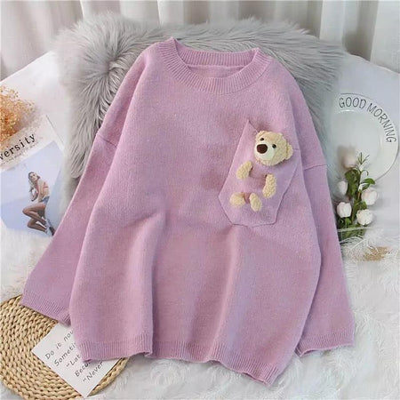 Purple - Lisbon Teddy Sweaters