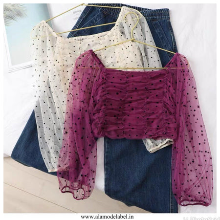 Luxury Ruched Mayne Blouse - Alamode By Akanksha