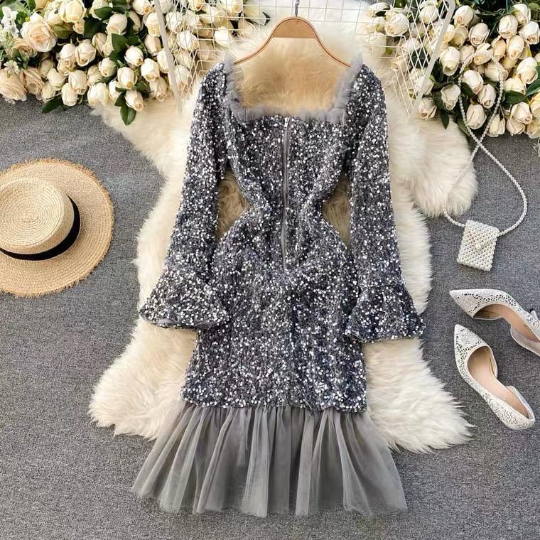 Blair Sequined Party Dress - Alamode By Akanksha