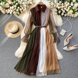 Harold Mesh Detailed Dress - Alamode By Akanksha