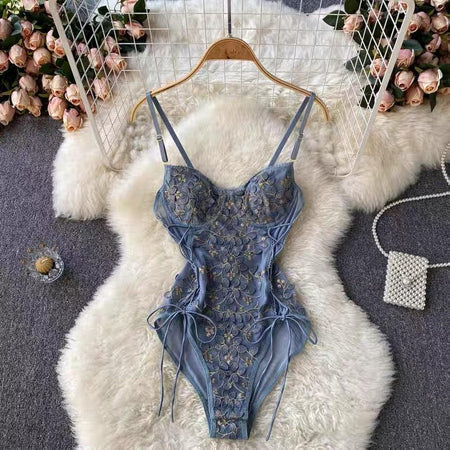 Blue - Harriet Statement Bodysuit