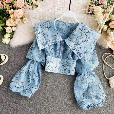 Blue - Kronos Formal Blouse