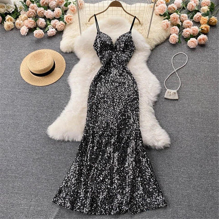 Grey - Amy Sequined Dress