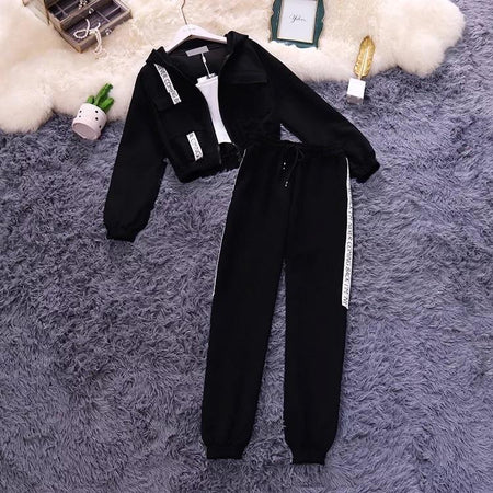 Black - Chloe 3 Piece Trackset