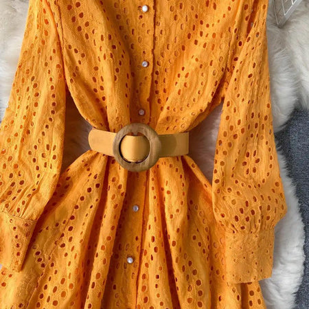 Gloria Dress with Belt - Alamode By Akanksha