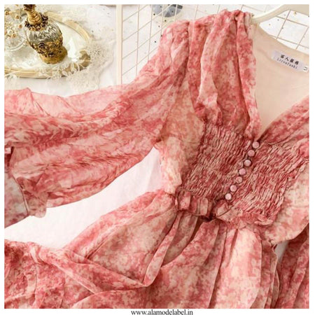 Tennah Floral Dress - Alamode By Akanksha