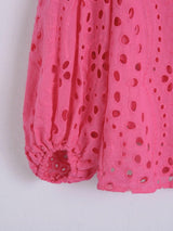 Marianna Premium Eyelet Blouse - Alamode By Akanksha