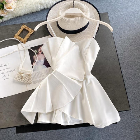 White - Kate Luxury Peplum Blouse
