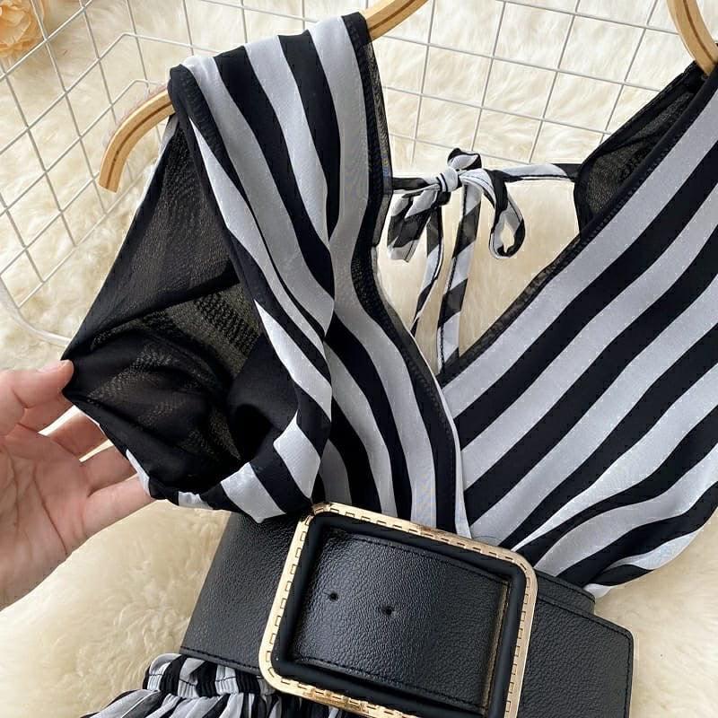 Becca Belted Jumpsuit - Alamode By Akanksha