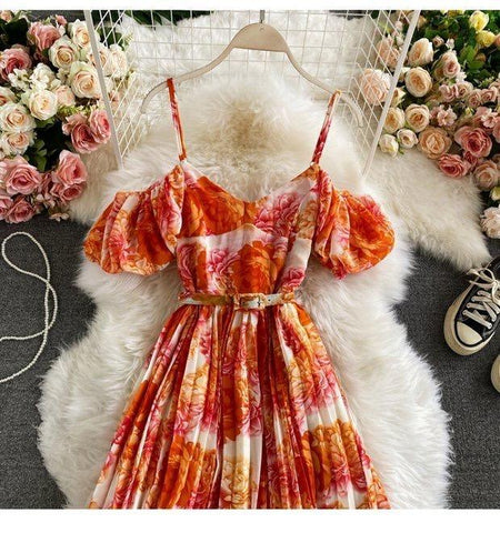 Cathy Pleated Dress - Alamode By Akanksha