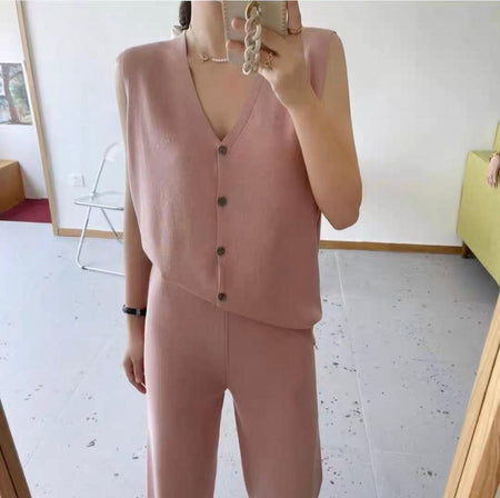 Jemmy Ribbed Coord Set - Alamode By Akanksha