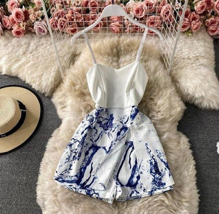 Blue - Tolan Statement Romper