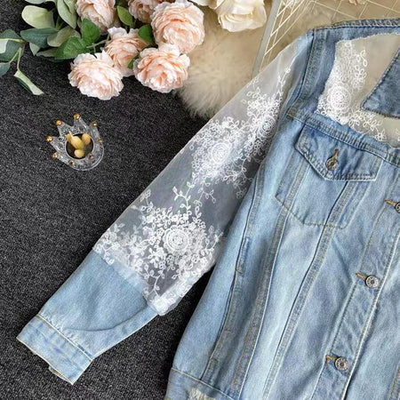 Patchwork Denim Jacket - Alamode By Akanksha
