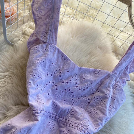 Mykonos Eyelet Dress - Alamode By Akanksha