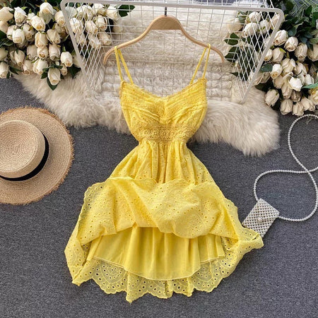 Harry Eyelet Dress - Alamode By Akanksha