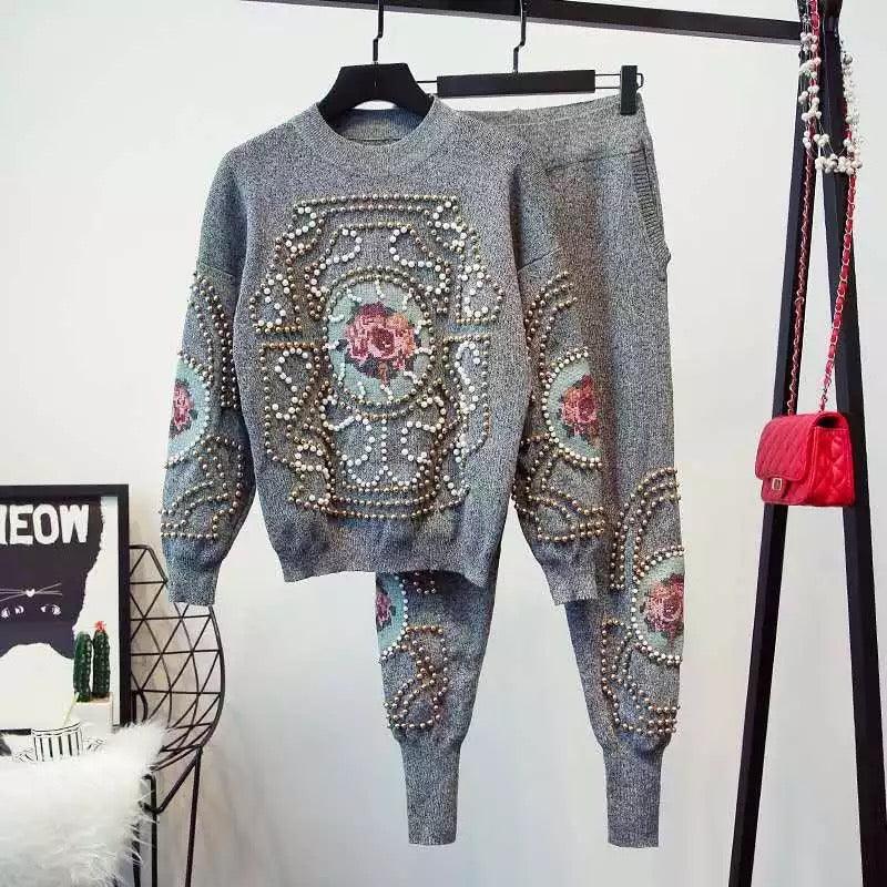 Jison Luxury Embroidered Tracksuit - Alamode By Akanksha