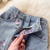 Juliana Slit Denim Skirts - Alamode By Akanksha