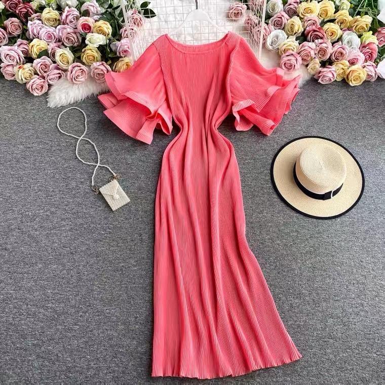 Rhonda Pleated Dress - Alamode By Akanksha