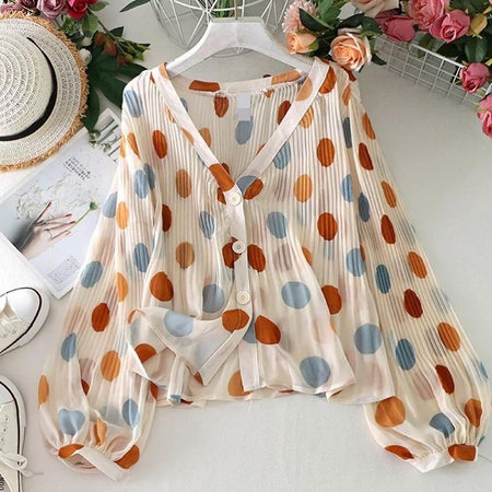 Beige Base - Eva Pleated Tops