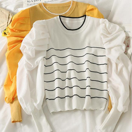 White - Laurent Statement Blouse