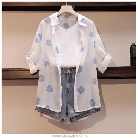 Blue - Sunflower 3 Piece Set