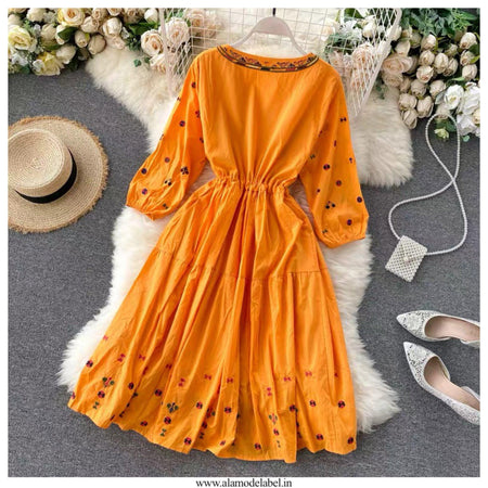 Selena Embroidered Dress - Alamode By Akanksha