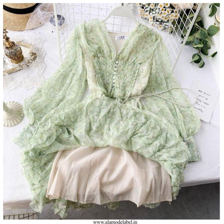 Tennah Floral Dress - Alamode By Akanksha