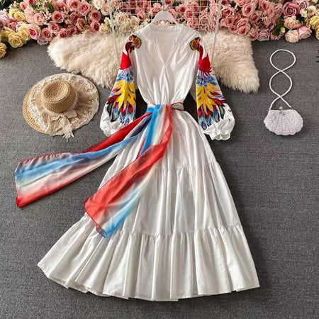 Farrah Luxury Embroidered Dress - Alamode By Akanksha