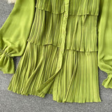 Loila Pleated Blouse - Alamode By Akanksha